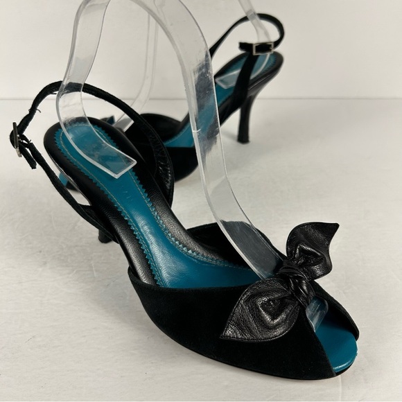 💕Cole Haan Elegant Black Women's Slingback Heels 8 - Picture 3 of 9